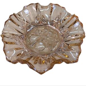 Elegant Glass Decorative Bowl Tabletop Decor Conversation Piece Holiday Glam